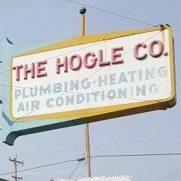 Hogle Co - plumbing, heating and air conditioning sign